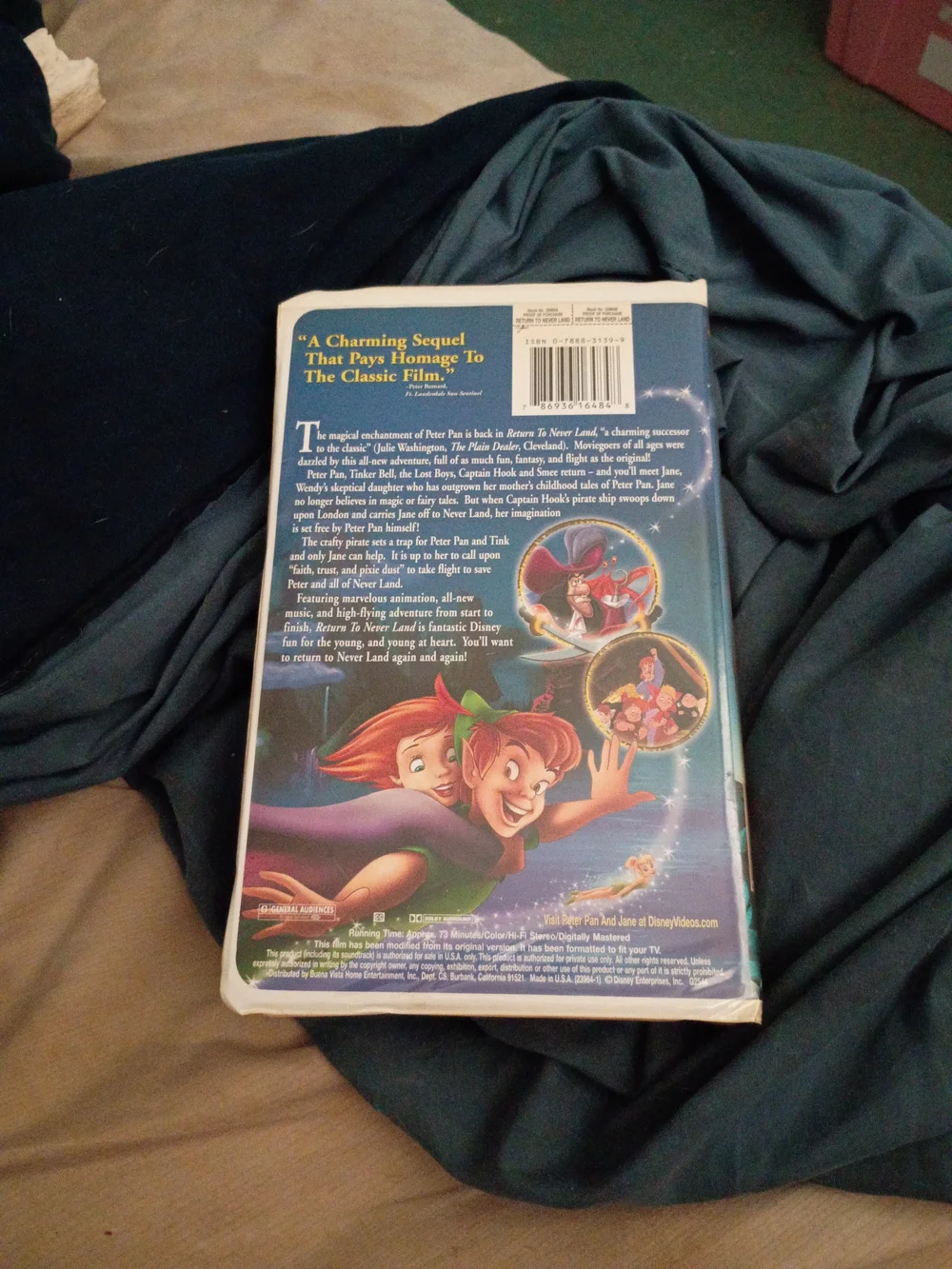 Disney Peter Pan Return to Never Land on VHS